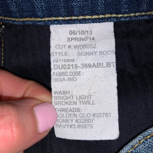 7 For All Mankind The Skinny BootCut Jeans (35" Inseam) 28" Waist - Picture 5 of 8